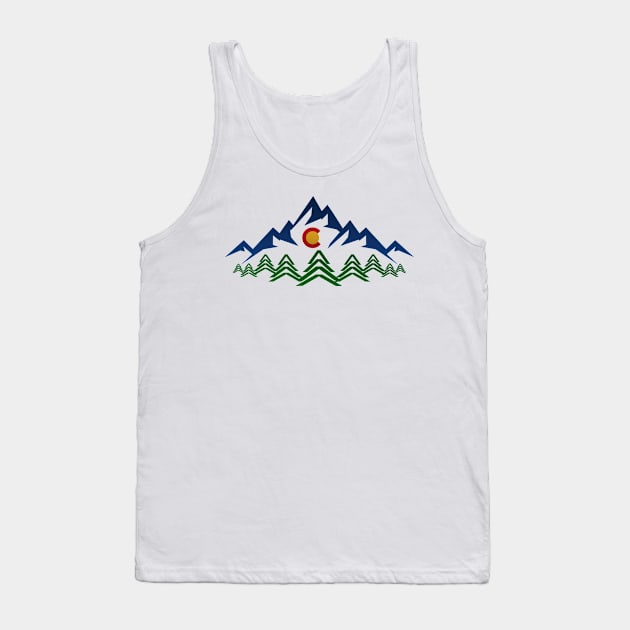 colorado mountain landscape Tank Top by pholange